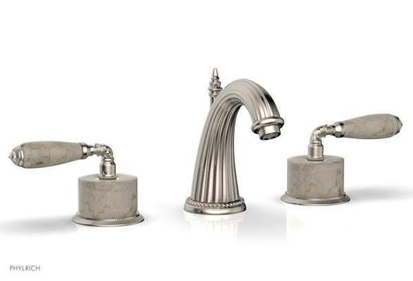 Phylrich - Valencia Widespread Faucet Beige Marble Accents