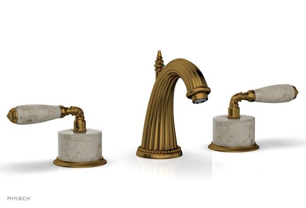 Phylrich - Valencia Widespread Faucet Beige Marble Accents