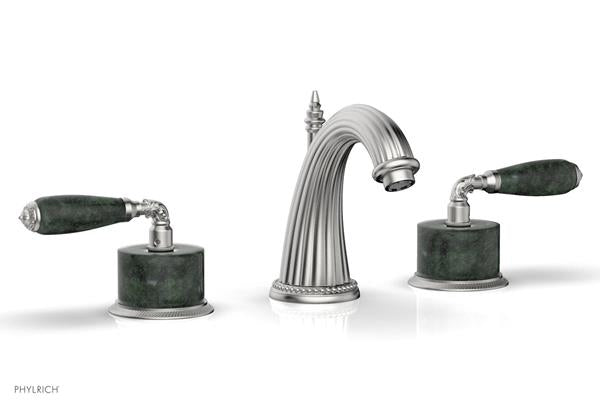 Phylrich - Valencia Widespread Faucet Green Marble Accents