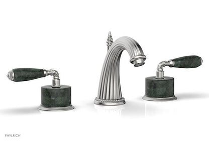 Phylrich - Valencia Widespread Faucet Green Marble Accents