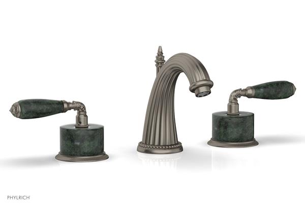 Phylrich - Valencia Widespread Faucet Green Marble Accents