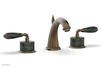 Phylrich - Valencia Widespread Faucet Green Marble Accents