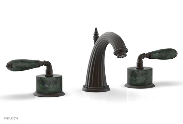 Phylrich - Valencia Widespread Faucet Green Marble Accents