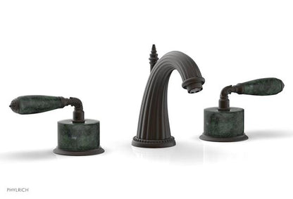 Phylrich - Valencia Widespread Faucet Green Marble Accents