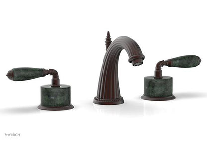 Phylrich - Valencia Widespread Faucet Green Marble Accents