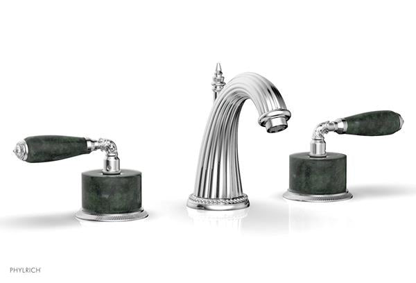 Phylrich - Valencia Widespread Faucet Green Marble Accents