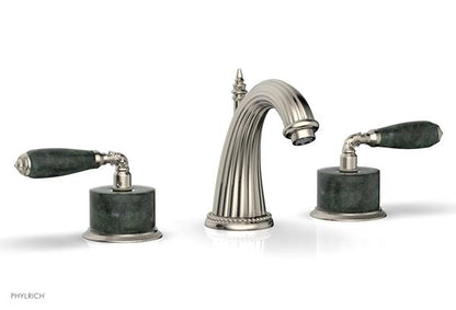 Phylrich - Valencia Widespread Faucet Green Marble Accents