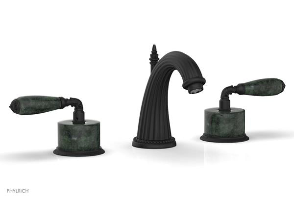 Phylrich - Valencia Widespread Faucet Green Marble Accents