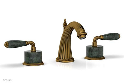 Phylrich - Valencia Widespread Faucet Green Marble Accents