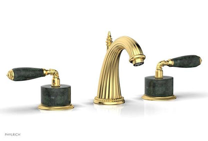 Phylrich - Valencia Widespread Faucet Green Marble Accents