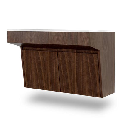 Lacava - Kubitop 22 Inch, Wall-Mount Vanity With Two Doors And Fingerpull Openings