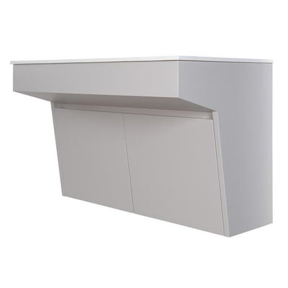 Lacava - Kubitop 22 Inch, Wall-Mount Vanity With Two Doors And Fingerpull Openings