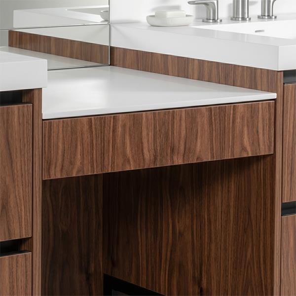Lacava - Kubista Wall-Mounted Under-Counter Makeup Drawer With A Single Drawer Equipped