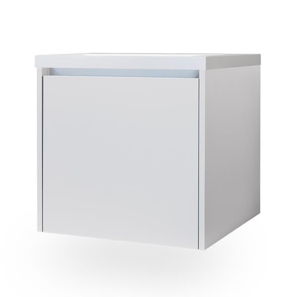Lacava - Kubista Wall-Mount Under Counter Vanity With A Drawer And Notch In Back
