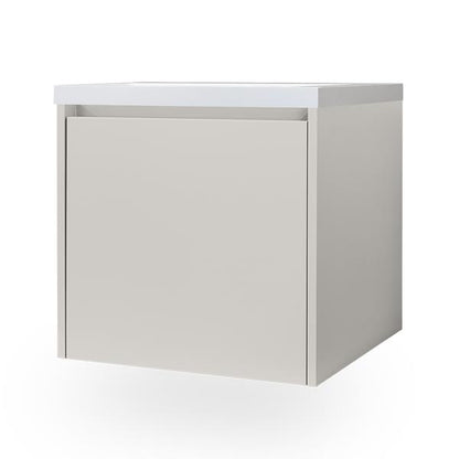 Lacava - Kubista Wall-Mount Under Counter Vanity With A Drawer And Notch In Back