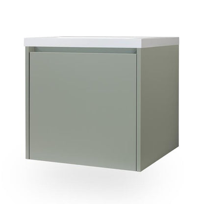 Lacava - Kubista Wall-Mount Under Counter Vanity With A Drawer And Notch In Back