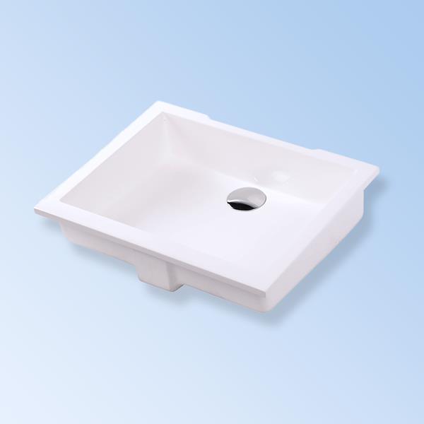 Lacava - Kubista Under-Counter Bathroom Sink Made Of Solid Surface With An Overflow