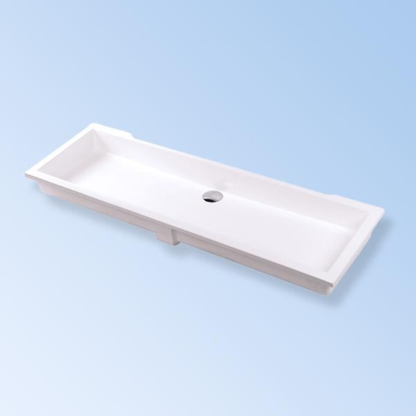 Lacava - Kubista Under-Counter Bathroom Sink Made Of Solid Surface With An Overflow