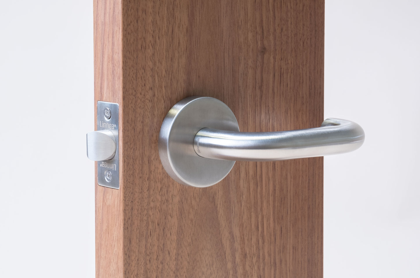 Linnea - Door Lever 1, 62 mm, 316 Stainless Steel.