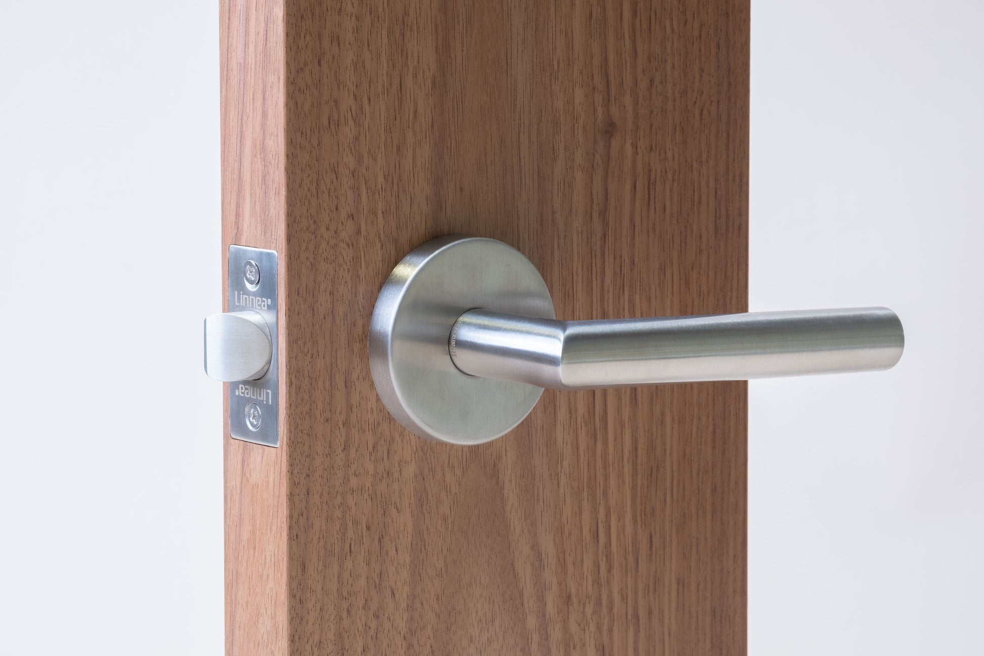 Linnea - Door Lever 2, 62 mm, 316 Stainless Steel.