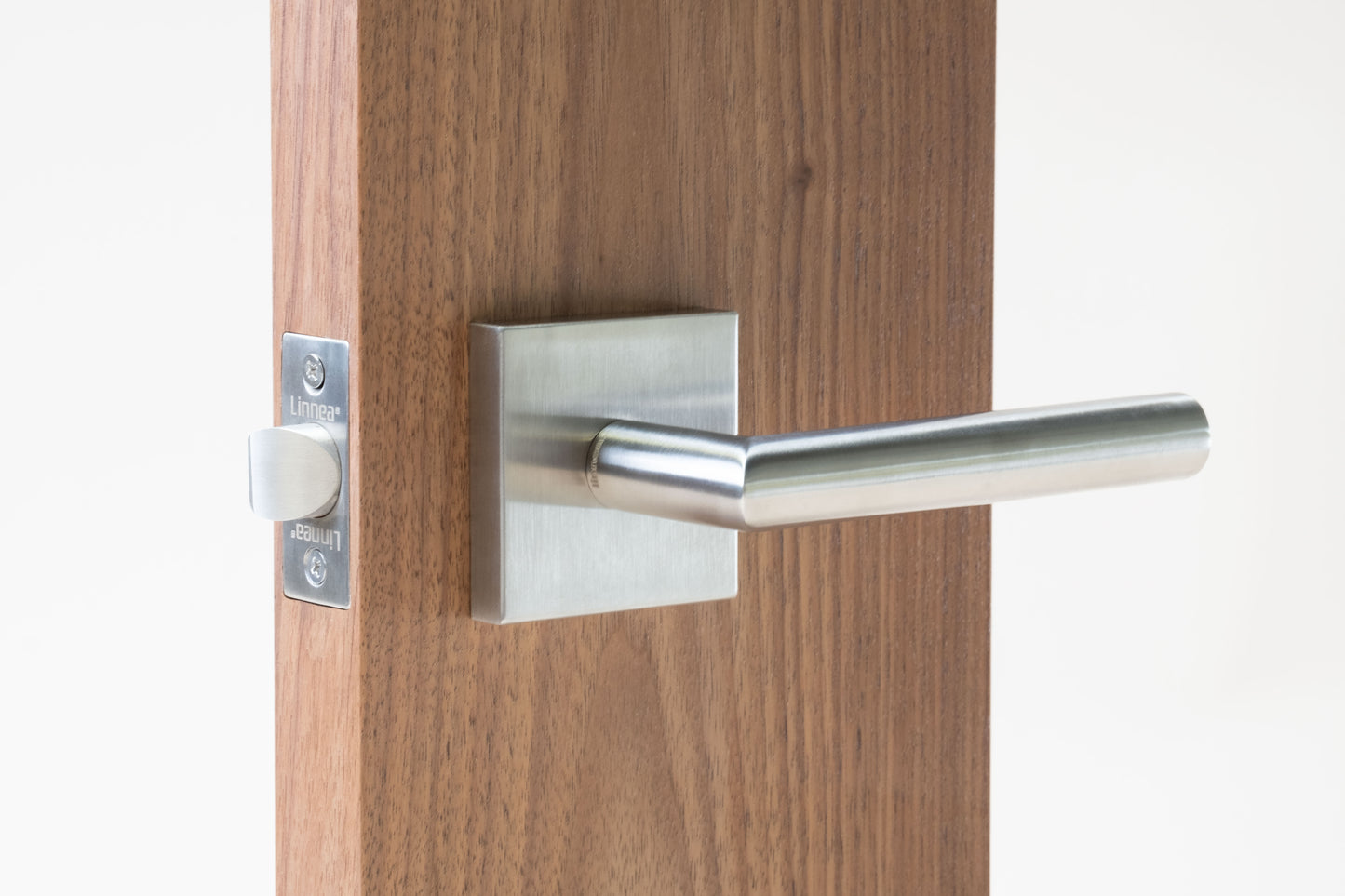 Linnea - Door Lever 2, 62 mm, 316 Stainless Steel.