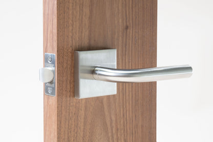 Linnea - Door Lever 3, 62 mm, 316 Stainless Steel.