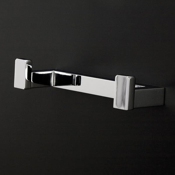 Lacava - Flash Wall-Mount Double Hook Made Of Chrome Plated Brass, W: 7 1/4 Inch, D: 2 3/8 Inch, H: 1 3/8 Inch.