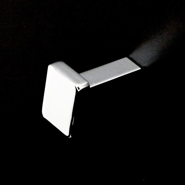 Lacava - Flash Wall-Mount Single Robe Hook Made Of Chrome Plated Brass. W: 1 /4 Inch, D: 2/8 Inch, H: 1 5/8 Inch.