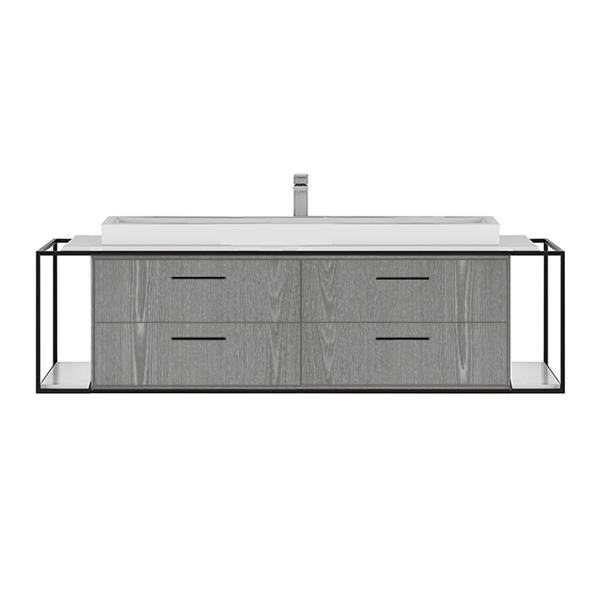 Lacava - Linea  Cabinet Of Wall-Mount Under-Counter Vanity Lin-Vs-60B