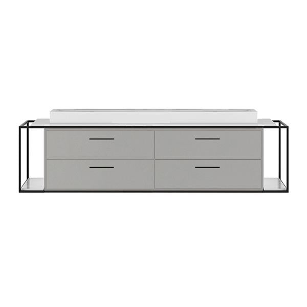 Lacava - Linea  Metal Frame For Wall-Mount Under-Counter Vanity Lin-Vs-72B
