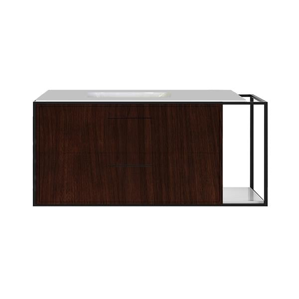 Lacava - Linea  Cabinet Of Wall-Mount Under-Counter Vanity Lin-Un-48L With Sink On The Left