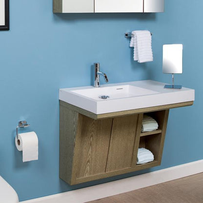 Lacava - Libera Wall-Mounted Under-Counter Vanity With Two Sliding Doors