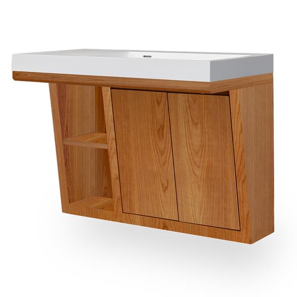 Lacava - Libera Wall-Mounted Under-Counter Vanity With Two Sliding Doors
