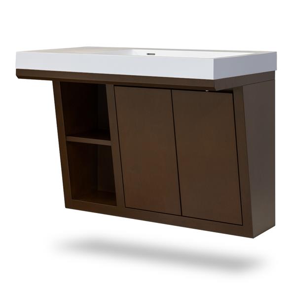 Lacava - Libera Wall-Mounted Under-Counter Vanity With Two Sliding Doors