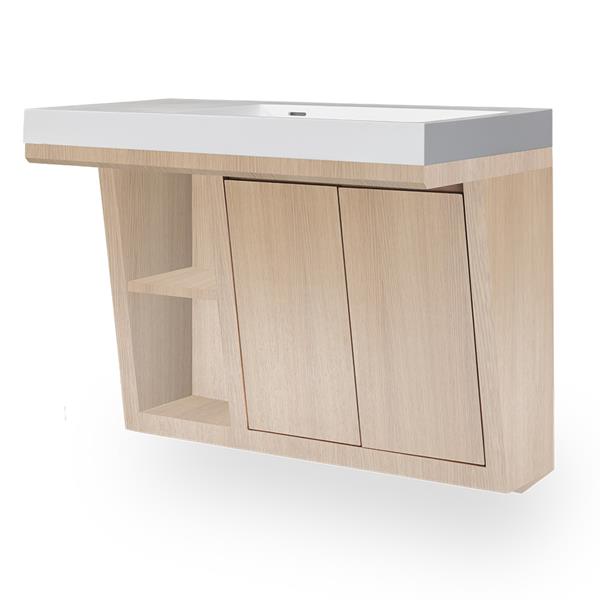 Lacava - Libera Wall-Mounted Under-Counter Vanity With Two Sliding Doors
