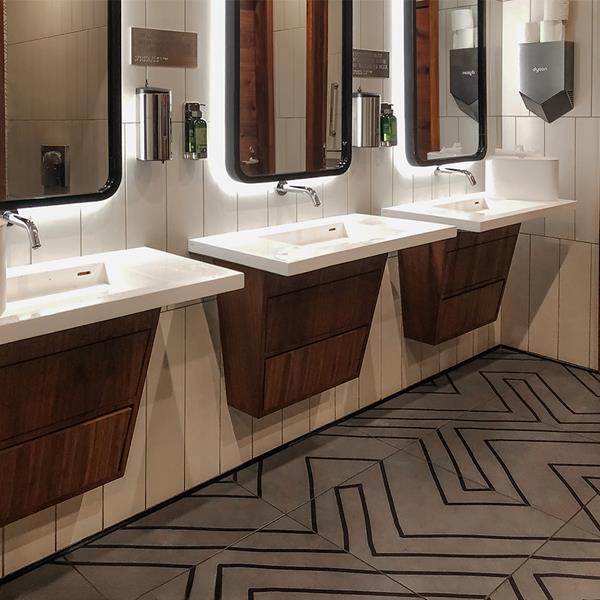 Lacava - Libera  Wall-Mount Vanity With Two Flip-Down Doors (Pull Installed Upon Request); Ada Compliant