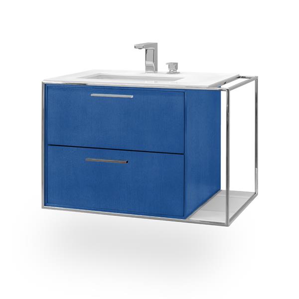 Lacava - Linea  Cabinet Of Wall-Mount Under-Counter Vanity Lin-Un-30L With Sink On The Left