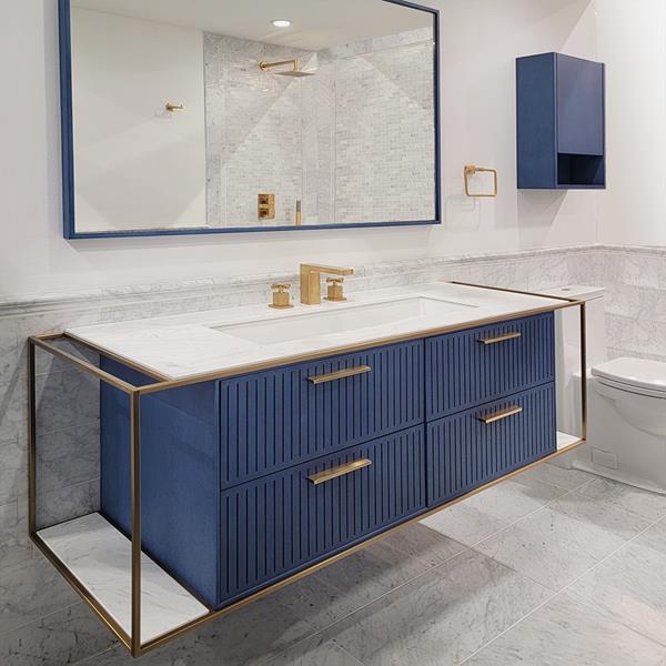 Lacava - Linea  Solid Surface Countertop For Wall-Mount Under-Counter Vanity Lin-Un-72B