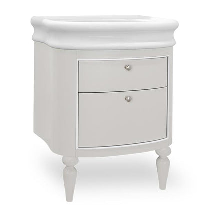 Lacava - Lirico Wall-Mount Under-Counter Vanity With Two Drawers. The Top Drawer Has U-Shape Notch For Plumbing