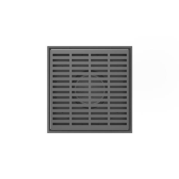 Infinity Drain - 5 x 5 Inch LND 5 Slotted Pattern Complete Kit w/Stainless Steel Bonded Flange