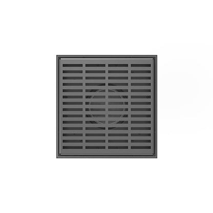 Infinity Drain - 5 x 5 Inch LND 5 Slotted Pattern Complete Kit w/Stainless Steel Bonded Flange