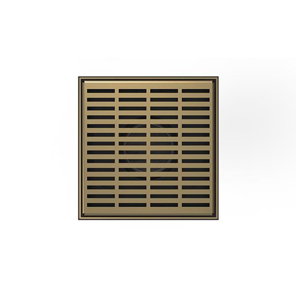 Infinity Drain - 5 x 5 Inch LND 5 Slotted Pattern Complete Kit w/Stainless Steel Bonded Flange