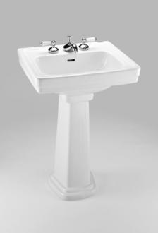 Toto - Promenade 24 Inch x 19-1/4 Inch Rectangular Bathroom Sink for 4 Inch Center Faucets  (Pedestal Not Included)