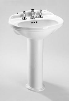 Toto - Whitney 8 Inch Center Lavatory And Pedestal