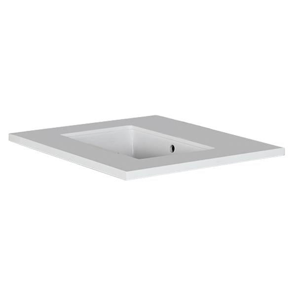 Lacava - Lunarossa Counter Top For Vanity Lrs-F-24Aand Lrs-F-24B With A Cut-Out For Bathroom Sink 5452Un