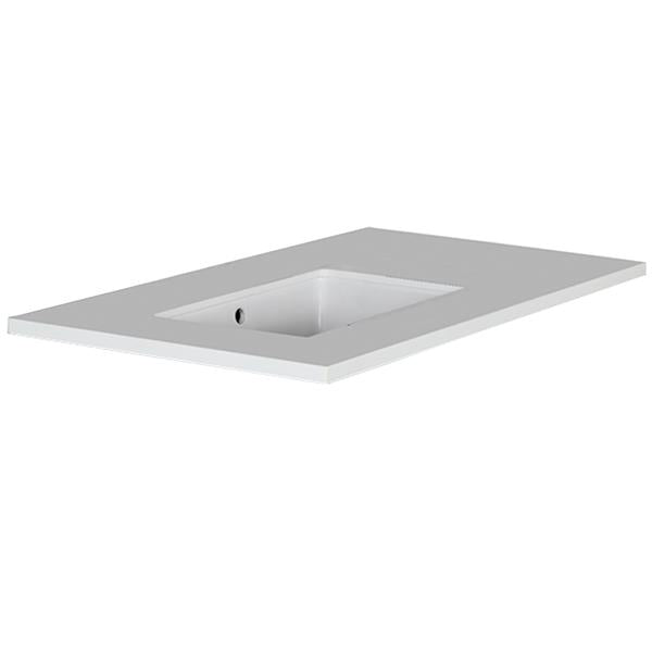 Lacava - Lunarossa Counter Top For Vanity Lrs-F-36L With A Cut-Out For 5062Un. W: 36 Inch, D: 21 Inch, H: 3/4 Inch.