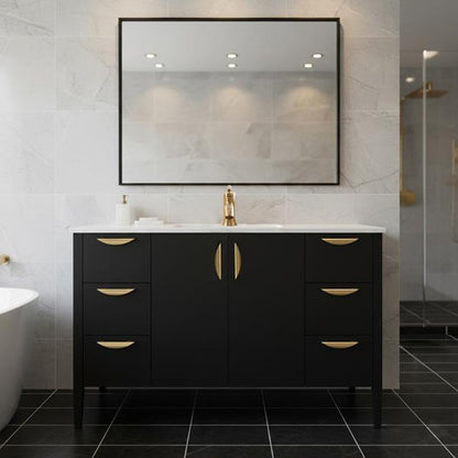 Lacava - Lunarossa Free-Standing Under-Counter Vanity With Three Drawers On Both Sides And Two Doors On The Center(Pulls Included).