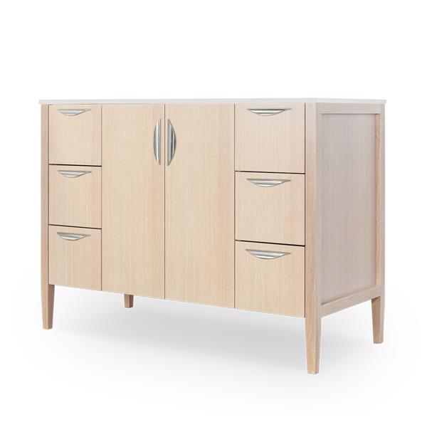 Lacava - Lunarossa Free-Standing Under-Counter Vanity With Three Drawers On Both Sides And Two Doors On The Center(Pulls Included).