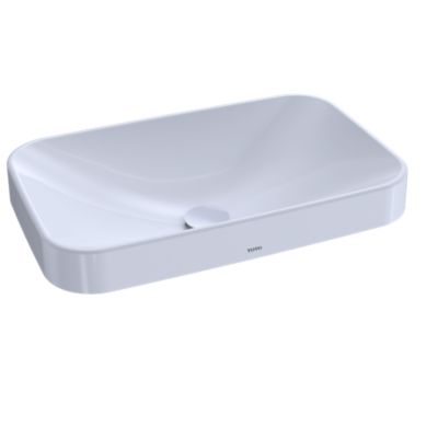 Toto - Arvina Rectangular 23 Inch Vessel Bathroom Sink with CEFIONTECT