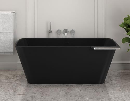 Fleurco - Aria Stone Lukas Tub with Shelf on Right 64 X 33